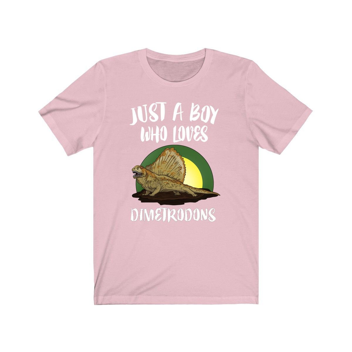 Just a boy who loves dimetrodons prehistoric synapsid lover tee