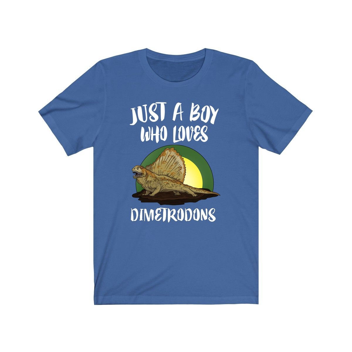 Just a boy who loves dimetrodons prehistoric synapsid lover tee