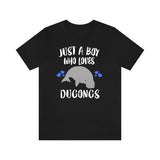 Just A Boy Who Loves Dugongs Shirt, Dugong Lover Shirt, Dugong Shirt, Dugong Gift, Animal Adult Kids T-Shirt Image 1