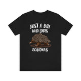 Just A Boy Who Loves Echidnas Shirt, Echidna Lover Shirt, Echidna Shirt, Echidna Gift, Animal Adult Kids T-Shirt Image 3