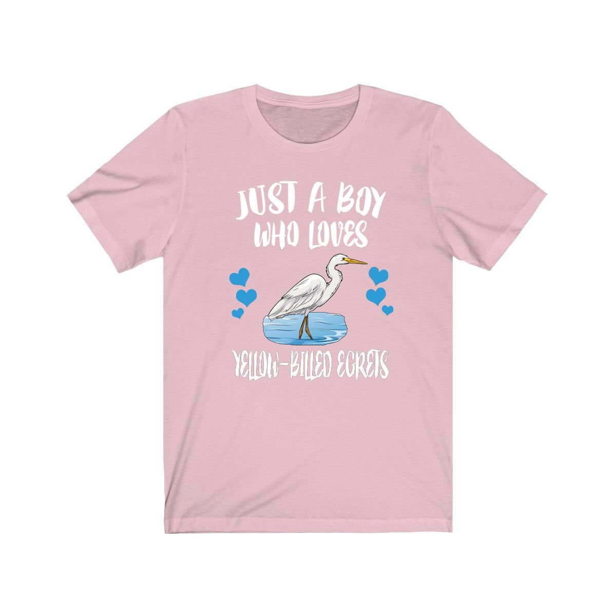 Yellow-Billed Egret T-Shirt for Boys - yellow-billed egret print design