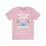 Just A Boy Who Loves Yellow-billed Egrets Shirt, Egret Lover Shirt, Birding Shirt, Bird Gift, Animal Adult Kids T-Shirt Image 4