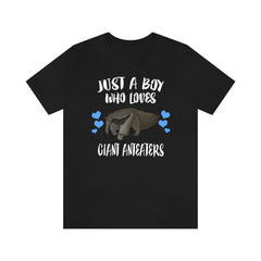 Just a boy who loves giant anteaters South American mammal tee