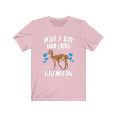 Just A Boy Who Loves Guanacos Shirt - guanaco print design
