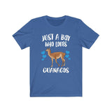 Just A Boy Who Loves Guanacos Shirt, Guanaco Lover Shirt, Guanaco Shirt, Guanaco Lover Gift, Animal Adult Kids T-Shirt Image 3