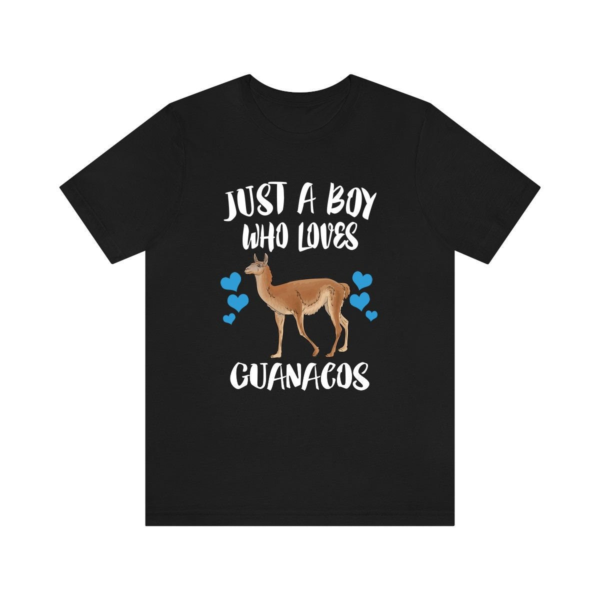 Just A Boy Who Loves Guanacos Shirt, Guanaco Lover Shirt, Guanaco Shirt, Guanaco Lover Gift, Animal Adult Kids T-Shirt Image 1