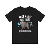 Just A Boy Who Loves Hamadryas Baboons Shirt, Baboon Lover Shirt, Hamadryas Baboon Shirt, Baboon Lover Gift, Animal Adult Kids T-Shirt Image 1