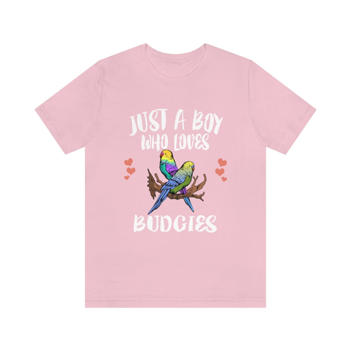 Just a boy who loves budgies Australian pet parakeet parrot tee