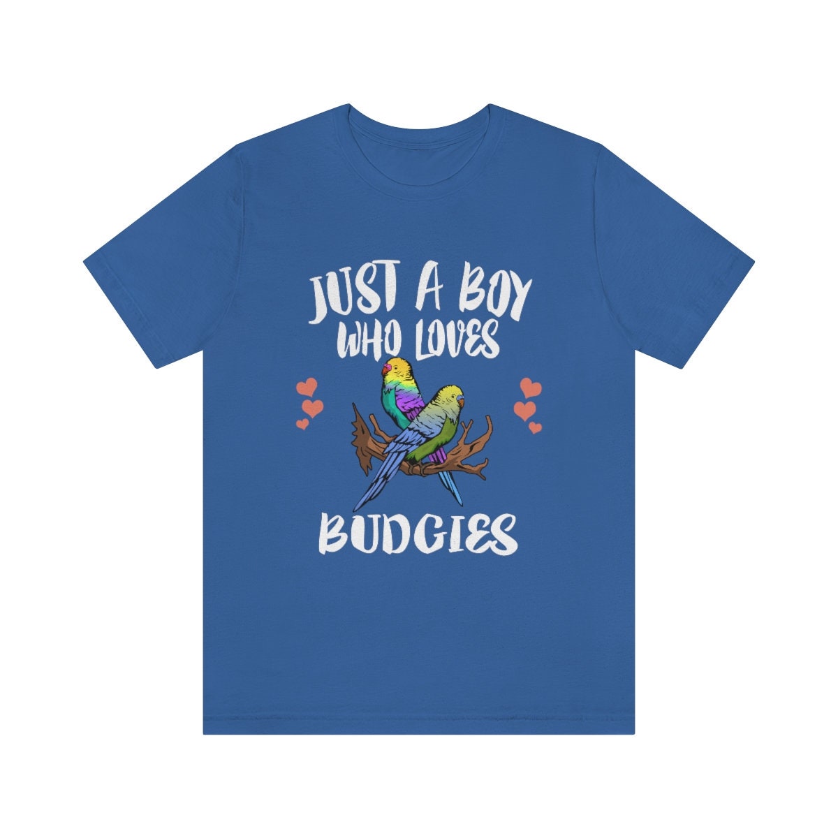 Just a boy who loves budgies Australian pet parakeet parrot tee