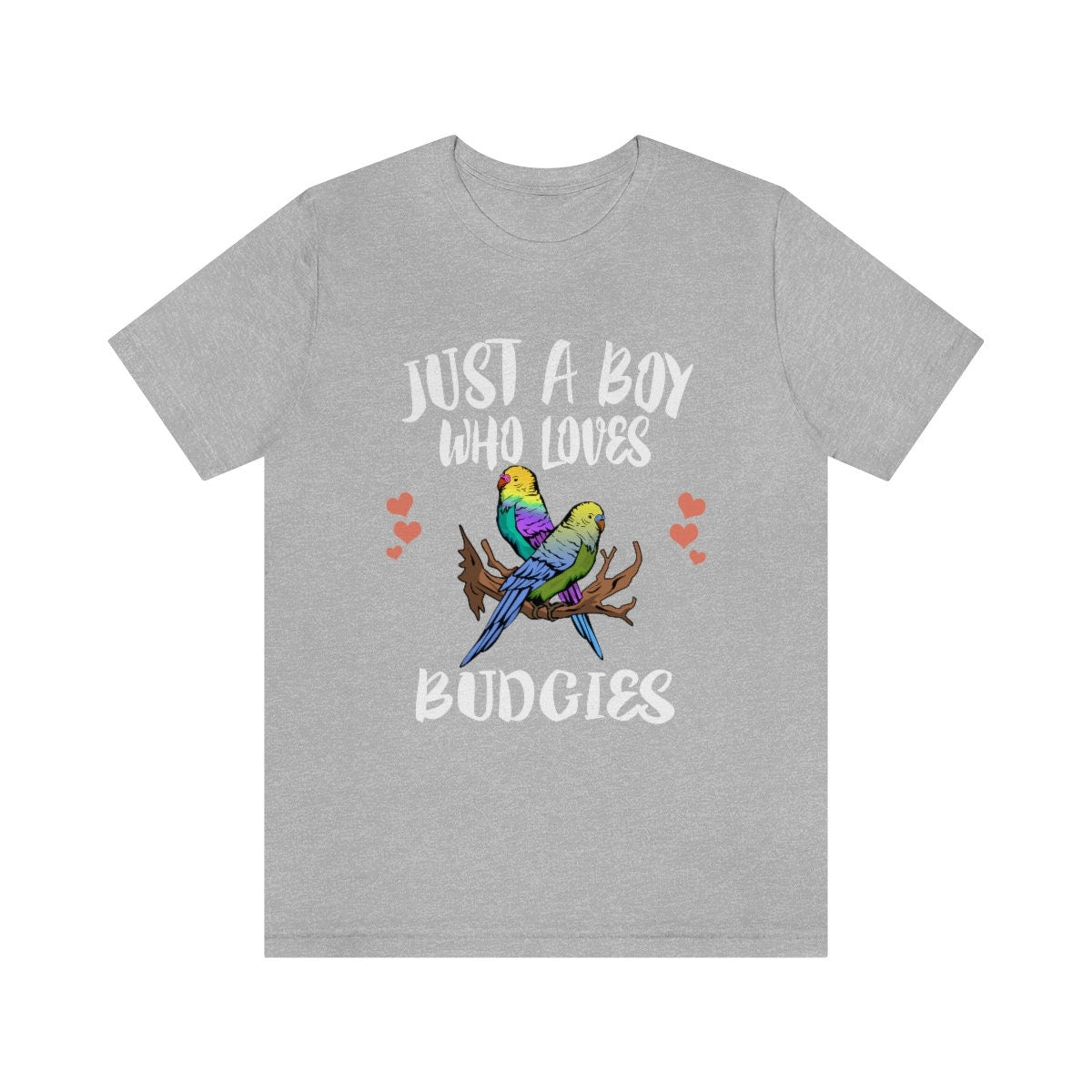 Just a boy who loves budgies Australian pet parakeet parrot tee