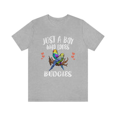 Just a boy who loves budgies Australian pet parakeet parrot tee