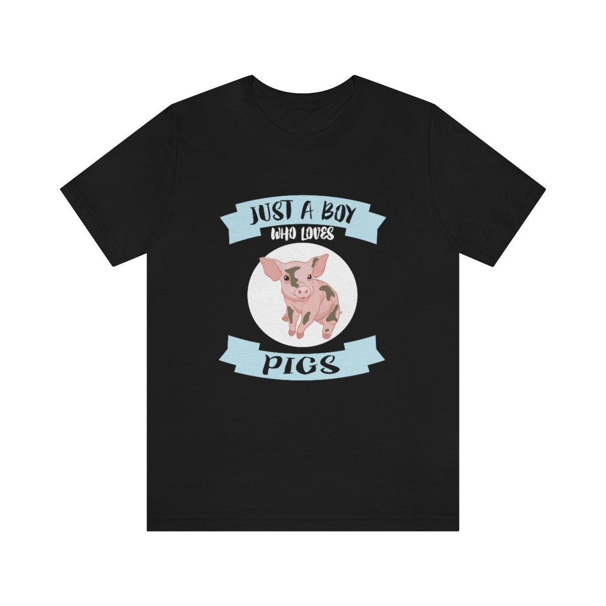 Just A Boy Who Loves Pigs Shirt, Pig Lover Shirt, Pig Shirt, Pig Lover, Animal Adult Kids Shirt Image 1