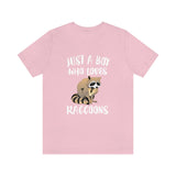 Just A Boy Who Loves Raccoons Shirt, Raccoon Lover Shirt, Raccoon Shirt, Raccoon Lover Gift, Animal Shirt Image 4