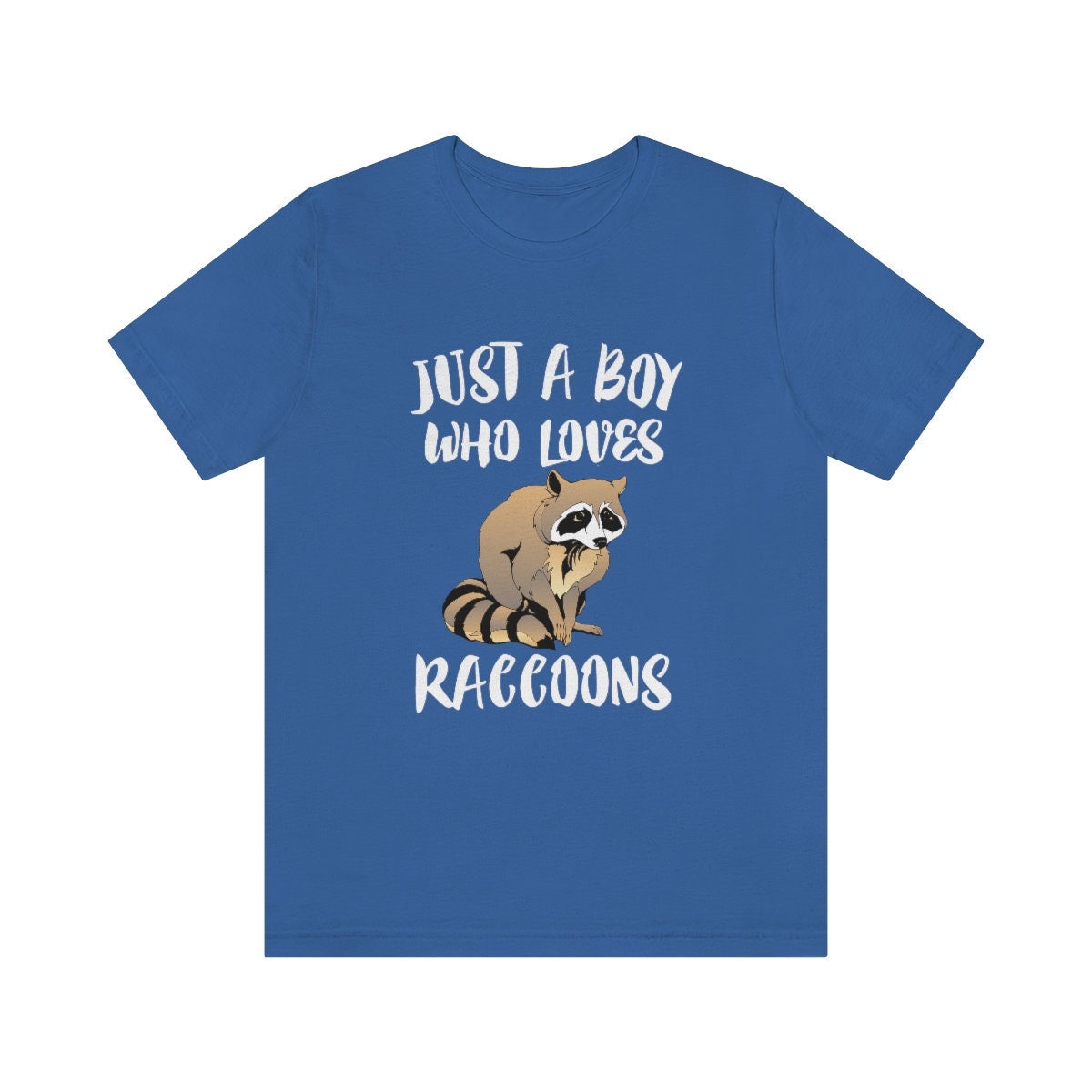 Just A Boy Who Loves Raccoons Shirt - raccoon print design
