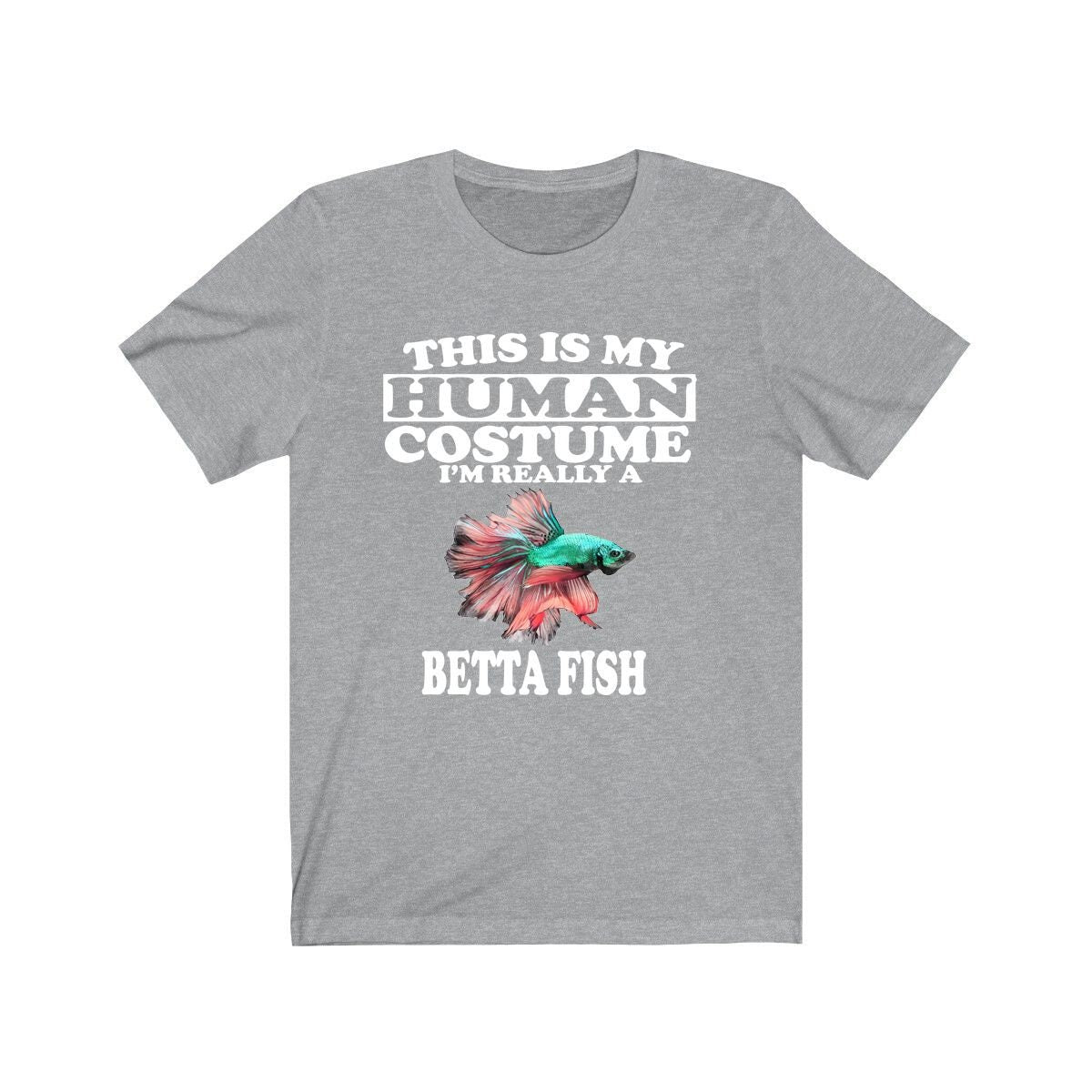 This Is My Human Costume I'm Really A Betta Fish Shirt - Betta fish print design