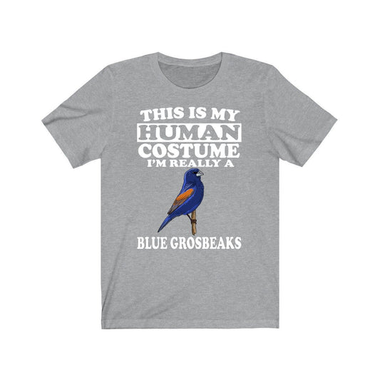 Blue Grosbeak Human Costume Shirt - blue grosbeak print design