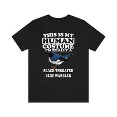 This Is My Human Costume I'm Really A Black-Throated Blue Warbler Shirt - warbler print design