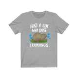 Just A Boy Who Loves Lemmings Shirt, Lemming Lover Shirt, Lemming Shirt, Lemming Shirt, Animal Adult Kids T-Shirt Image 2