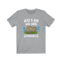 Just a boy who loves lemmings Arctic tundra rodent tee