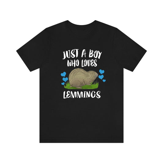 Just a boy who loves lemmings Arctic tundra rodent tee