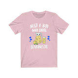 Just A Boy Who Loves Lemonade Drink Shirt, Lemonade Lover Shirt, Lemonade Shirt, Animal Adult Kids T-Shirt Image 4