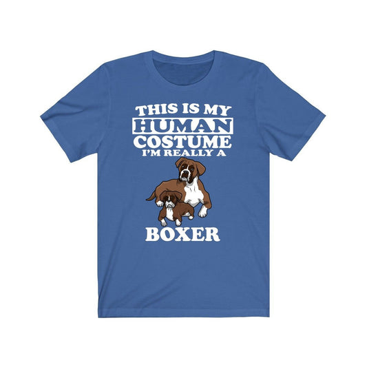 This Is My Human Costume I'm Really A Boxer Dog Shirt - Boxer print design