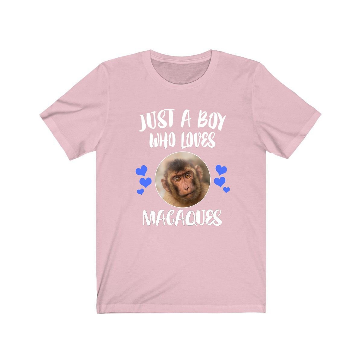 Just A Boy Who Loves Macaques Shirt - macaque print design
