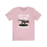 Just A Boy Who Loves Megalosaurus Shirt, Megalosaurus Lover Shirt, Dinosaur Shirt, Dinosaur Lover Gift, Animal Adult Kids T-Shirt Image 4