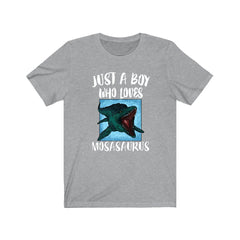 Just A Boy Who Loves Mosasaurus Shirt - Mosasaurus print design