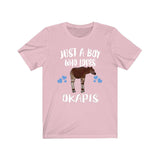 Just A Boy Who Loves Okapis Shirt, Okapi Lover Shirt, Okapi Shirt, Okapi Lover Gift, Animal Adult Kids T-Shirt Image 4