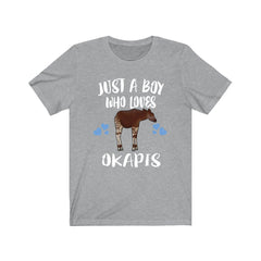 Just A Boy Who Loves Okapis Shirt - okapi print design