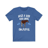 Just A Boy Who Loves Okapis Shirt, Okapi Lover Shirt, Okapi Shirt, Okapi Lover Gift, Animal Adult Kids T-Shirt Image 1