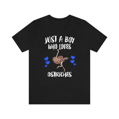 Just A Boy Who Loves Ostriches Shirt - ostrich print design