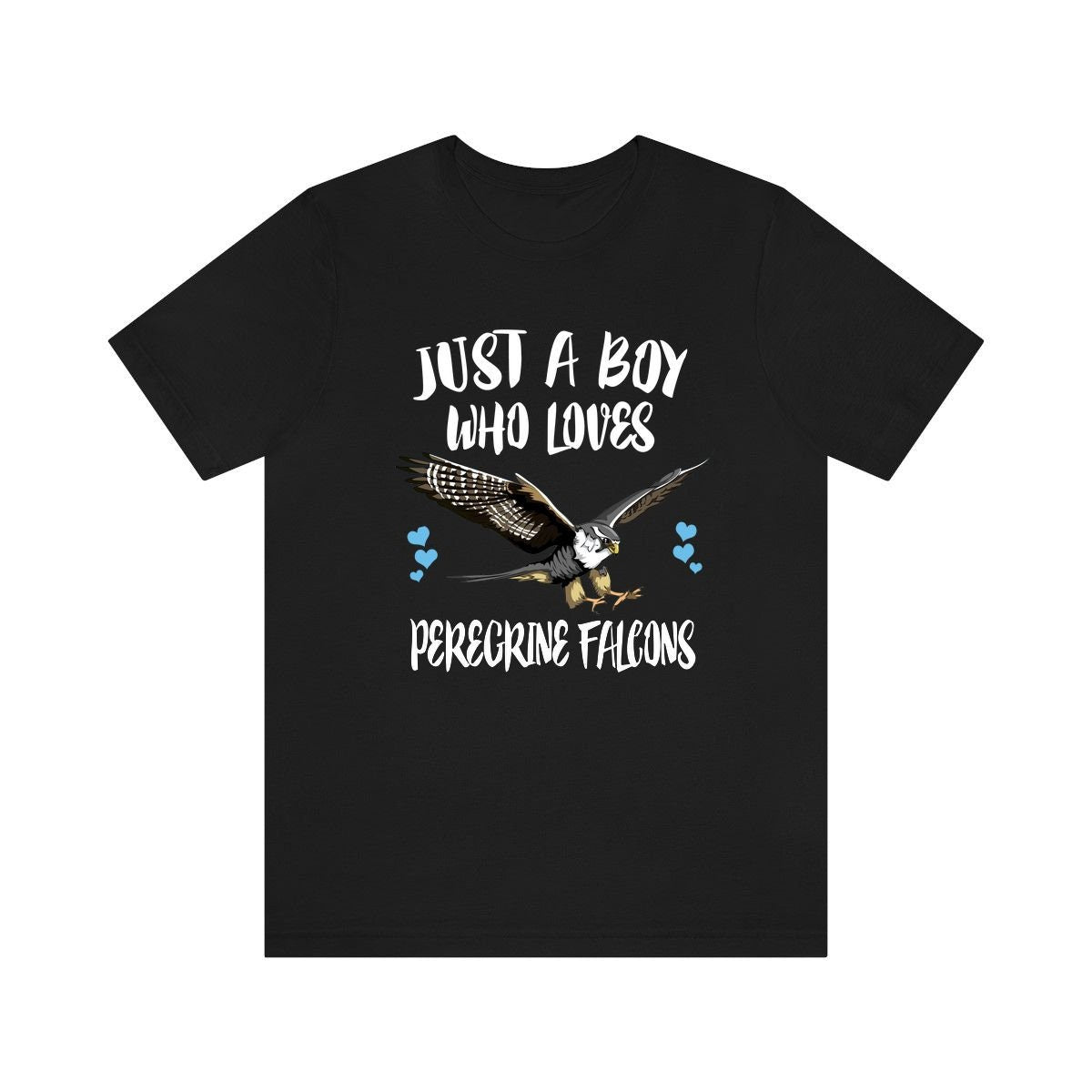 Just A Boy Who Loves Peregrine Falcons Shirt, Peregrine Falcon Lover Shirt, Falcon Shirt, Bird Lover Gift, Animal Adult Kids T-Shirt Image 1