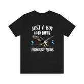Just A Boy Who Loves Peregrine Falcons Shirt, Peregrine Falcon Lover Shirt, Falcon Shirt, Bird Lover Gift, Animal Adult Kids T-Shirt Image 1