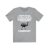 This Is My Human Costume I'm Really A Cassowary Bird Shirt, Cassowary Lover Shirt, Birding Shirt, Cassowary Lover Gift, Animal Gift Image 1