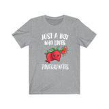 Just A Boy Who Loves Pomegranates Shirt, Pomegranate Lover Shirt, Fruit Shirt, Fruit Lover Gift, Animal Adult Kids T-Shirt Image 2