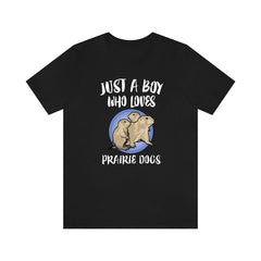 Just A Boy Who Loves Prairie Dogs Shirt - prairie dog print design