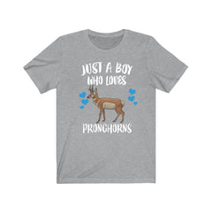 Just a boy who loves pronghorns American prairie wildlife tee