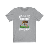 Just A Boy Who Loves Sandhill Cranes Shirt, Sandhill Crane Lover Shirt, Crane Shirt, Bird Lover Gift, Animal Adult Kids T-Shirt Image 2