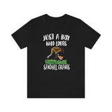 Just A Boy Who Loves Sandhill Cranes Shirt, Sandhill Crane Lover Shirt, Crane Shirt, Bird Lover Gift, Animal Adult Kids T-Shirt Image 1