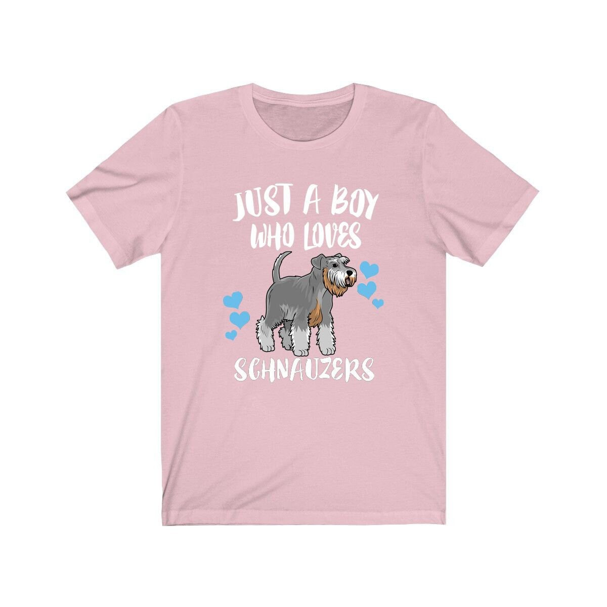 Just A Boy Who Loves Schnauzers Dogs Shirt - Schnauzer print design