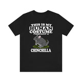 This Is My Human Costume I'm Really A Chinchilla Shirt, Chinchilla Lover Shirt, Chinchilla Shirt, Chinchilla Lover Gift, Animal Gift Image 2