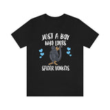 Just A Boy Who Loves Spider Monkeys Shirt, Spider Monkey Lover Shirt, Monkey Shirt, Monkey Lover Gift, Animal Adult Kids T-Shirt Image 3