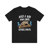 Just A Boy Who Loves Squirrel Monkeys Shirt, Squirrel Monkey Lover Shirt, Monkey Shirt, Monkey Lover Gift, Animal Adult Kids T-Shirt Image 1