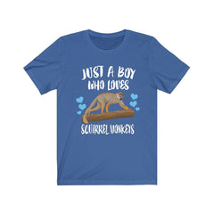 Just A Boy Who Loves Squirrel Monkeys Shirt - squirrel monkey print design