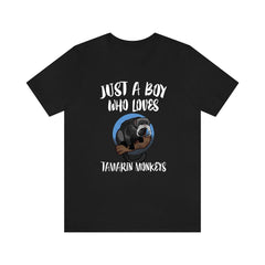 Just A Boy Who Loves Tamarin Monkeys Shirt - tamarin print design