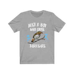 Just A Boy Who Loves Thrushes Shirt - thrush print design