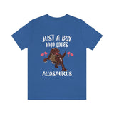 Just A Boy Who Loves Allosaurus Dinosaur Shirt, Allosaurus Shirt, Dinosaur Shirt, Allosaurus Lover Gift, Animal Adult Kids T-Shirt Image 2