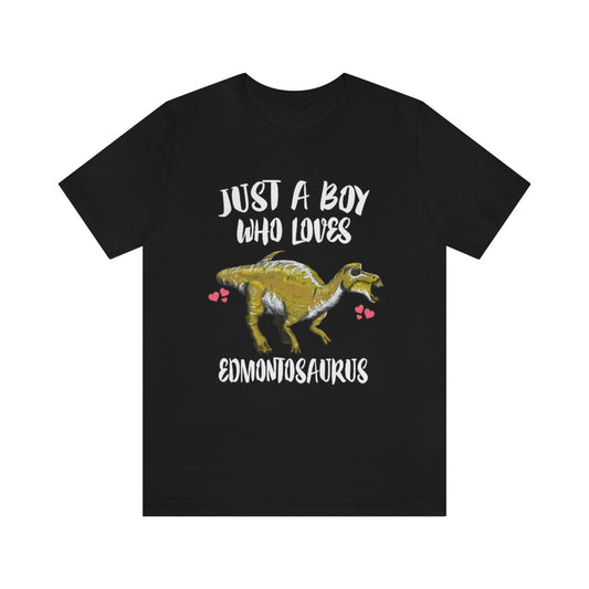 Just A Boy Who Loves Edmontosaurus Shirt - Edmontosaurus print design